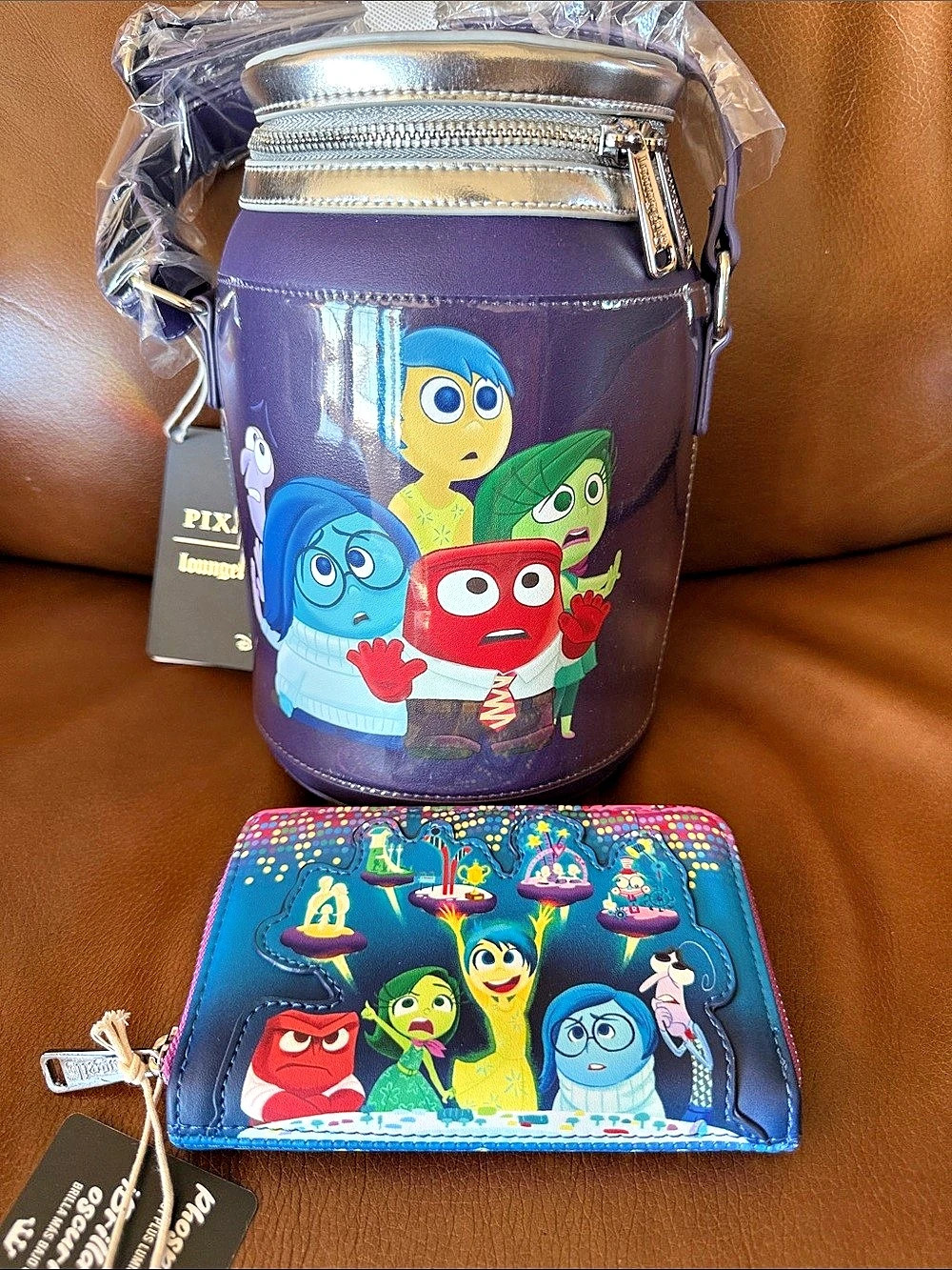 Loungefly Disney Pixar Inside Out 2 Bottled Up Emotions Figural Crossbody Bag